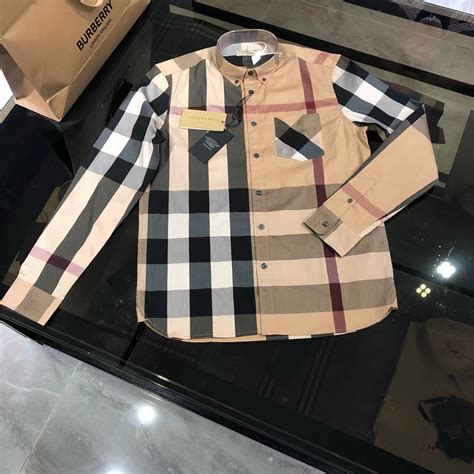 fake burberry shirt men's|Burberry men's shirt on sale.